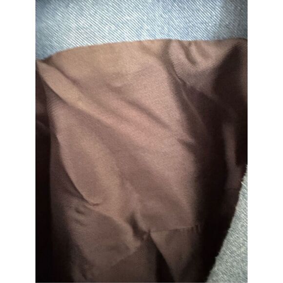 Adult unisex Large 70s light blue denim chambray jacket large pockets varsity - Picture 6 of 7